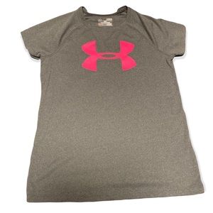 HEAT GEAR | Gray w/ Pink Emblem | YLG (Youth Large)